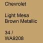 Preview: Chevrolet, Light Mesa Brown Metallic, 34 / WA9208.